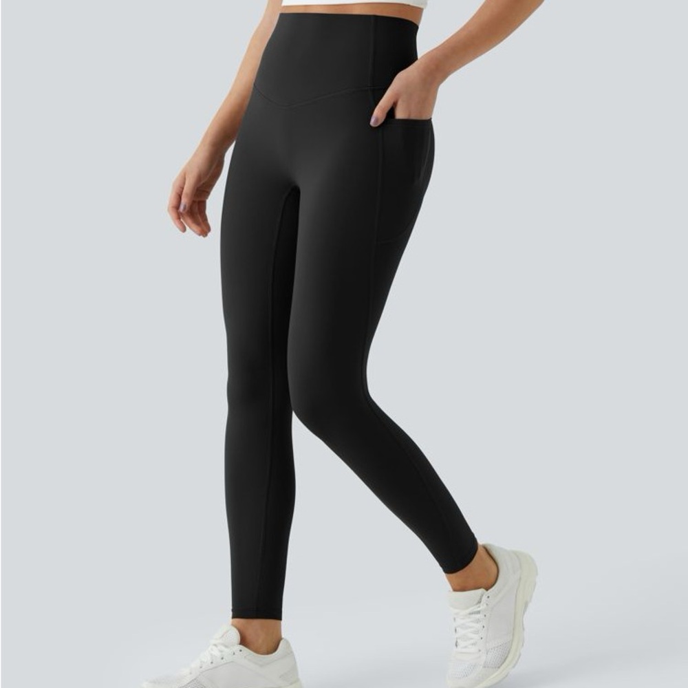 Halara UltraSculpt High Waisted Tummy Control Pocket Shaping Leggings XS NWT